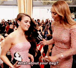 linguisticjubilee:  rubyredwisp:  rubyredwisp:  Maisie Williams’s cute “date” to the Emmys (x)  Peter traded his Emmy for Maisie’s date   