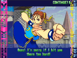 bison2winquote:  - Chun-Li, Street Fighter Alpha 3 (Capcom) 