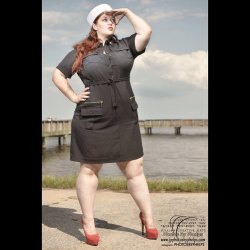 @photosbyphelps  presenting Kerry @karielynn221979  embracing some classic sailor girl pinup #pinup #water #pier #busty #plusmodel #plusfashion #dmv  #baltimore  #heels #clouds #ginger #redhead #photosbyphelps #magazine #photographer #sky #photooftheday