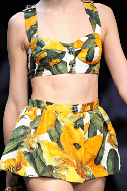 mulberry-cookies:  Dolce &amp; Gabbana Spring 2012 (Details) 