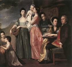 artmastered:  George Romney, The Leigh Family, c.1768 