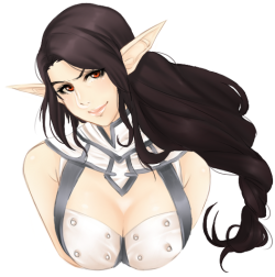 I been so busy drawing for others I need a small break to draw myself a little something, so here&rsquo;s Sorasha from FFXI, since I was tinkering with Model Viewer today&hellip; I miss my baby&hellip;