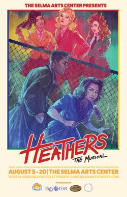 stef-masc:  Had the absolutely wonderful pleasure of doing a poster job for my Tee-Rico buddy Dominic! I was asked to create an 80s film poster-inspired piece for the Selma Arts Center’s upcoming production of Heathers the Musical! Shoutout to the cast