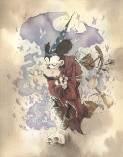 ianbrooks:  Mickey the Conjurer and Vader’s Helmet by Gris