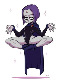 hentaioverl0ad:  Meditating Raven by IseeNudePeople
