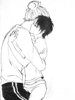 sleazylazy:  Nishinoya is kissing Asahi’s neck, who in return is having a mental breakdown.