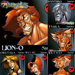 sketchartofsanchez:  @sketchartofsanchez on instagram for more of my gallery art. Thundercats archives from 2003! A fine year of learning digital coloring and pushing some limits. #thundercats #anime #animation #digitalart #draw  These are neat