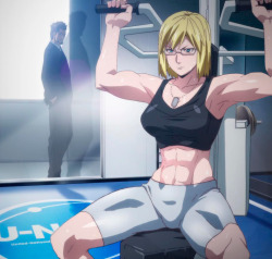 animemangamusclegirls:So, Michelle’s muscles are back or is it just for the flashback? Let’s hope they keep the designs faithful to the source material for the remainder of the season.
