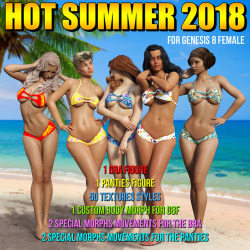 It’s time to go swimming because it is summer and it is HOT! Things get even hotter with powerage’s new sexy bikinis for Genesis 8 Female!Hot Summer 2018 For G8 Female(s)https://renderoti.ca/Hot-Summer-2018-For-G8-Females