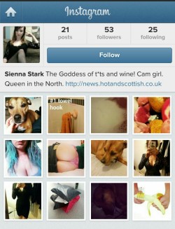 Xxxsienna:  I’m Pretty New To This Instagram Stuff. Be My Friend? Http://Instagram.com/Siennastark_