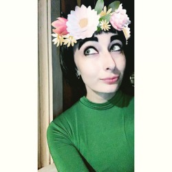 I became Rock Lee in a flower crown and I never felt more angelic tbh