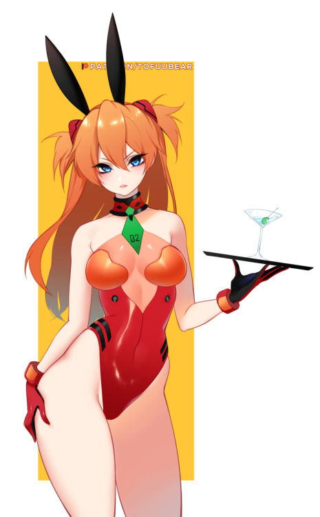 Asuka Langley in her bunny girl suit