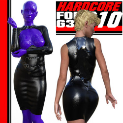 powerage has a brand new bondage dress ready for your Genesis 3 Females! Leather and lovely! Compatible with Daz Studio 4.8  and G3F! Check it out today! Hardcore-R10 For G3 Females  http://renderoti.ca/Hardcore-R10-For-G3-Females