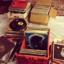 moistdigliani:  Digging through my old vinyl collection. Some Classics in here!! #records #vinyl #digging #denver
