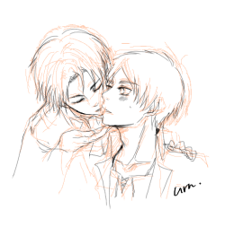 ereri-is-in-the-air:      Original:  ❀  by  urn [with permission from artist to repost their artwork] ~ [unauthorized reproduction is prohibited!!]   Please do not edit or remove the source :)      