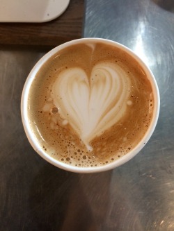 Mastering the heart. Soon onto rosettas and then tulips! ❤️☕️