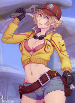 unsomnus: Cidney / Cindy from Final Fantasy XV.   Cute mechanic girls are important to the continued existence of this planet.     Deviantart  ||  Pixiv  ||  Twitter  ||  Instagram   