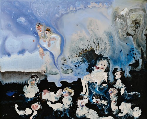 thunderstruck9:  Genieve Figgis (Irish, b. 1972), Bathing Beauties, 2014. Acrylic on canvas, 40 x 48 cm.