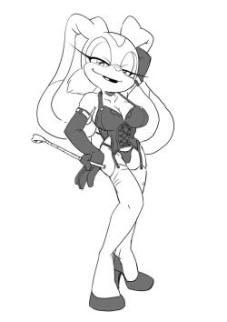 kandlin:15 minute sketch commission for Cornchip21 of Cream all aged up and being dominatrixy  Patreon    Ko-Fi    Tumblr   Inkbunny    Furaffinity 
