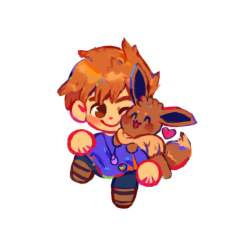 caiabresebun:commission for  mysticvideogame over on twitter !!let’s go eevee