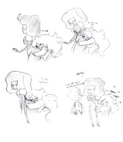 gemobsession:  And shortly after that Amethyst fell asleep, with her head still on Garnet’s butt. 