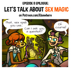 In this ONE-PAGE SPECIAL the girls relax after their shenanigans in PRANKS and talk about sex, magic and&hellip; Gender identity? Patreon supporters ŭ and up can delve a little deeper into the tight bond between these characters.&gt; SUPPORT ELSEWHERE