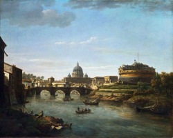 Vista di Roma dal Tevere (William Marlow , 1775 ca)
