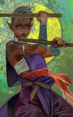 theminttu: Commission for @kamidoodles of her Lavellan, Bituin! Bituin is based on Filipino culture and I loved working on her &lt;3