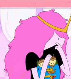 queerdellini:  Princess Bubblegum smelling the shirt Marceline gave her 
