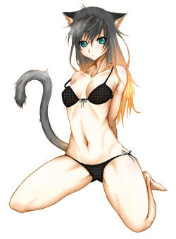 nocatgirlsnsfw:  No Catgirls Here NSFW  Artist: 191karasu