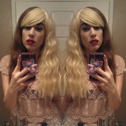 moon-cosmic-power:  New wig. They sent the wrong color, but whatever it doesn’t look bad.  