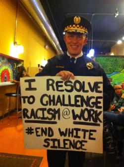 carnivaloftherandom:  micdotcom:  Pittsburgh police are furious after this police chief held a sign hoping to end racism  Greaaaaaat. My hometown, showing its ass. I mean, even if it was just a GESTURE at least the Chief said something that acknowledged