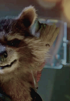postapocalypticflimflam:  vaultfox:  tastefullyoffensive:  Baby Groot from the new ‘Guardians of the Galaxy Vol. 2’ teaser trailer.  @deltastic   One of my favorite mutated raccoons and his favorite mutated plant.