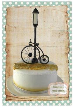 cakedecoratingtopcakes:  retro bicycle cake  by ioannis …See the cake: http://cakesdecor.com/cakes/147341-retro-bicycle-cake