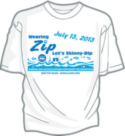 Naturistcouples:  Official 2013 World Record Skinny-Dip T-Shirts Now Available! Don’t