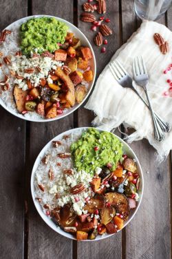 life1nmotion:Roasted Harvest Veggie, and Curried Avocado + Coconut Rice Bowls