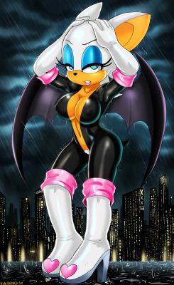 shadbase:  Rouge The Bat in Latex. See all the kinky versions at Shagabse!  shad man yes!