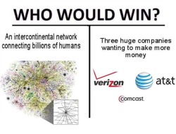 holybolognajabronies:  im-a-deceptikhan:  robocheatsyreblogs:   freckletriangleofdoom:  Net neutrality is the principle that Internet providers like Comcast &amp; Verizon should not control what we see and do online. In 2015, startups, Internet freedom
