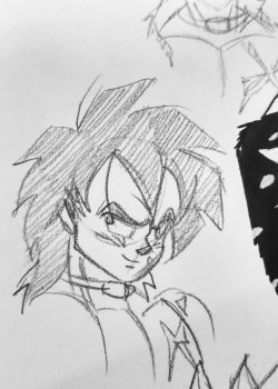 Late night sketching (new) Broly.