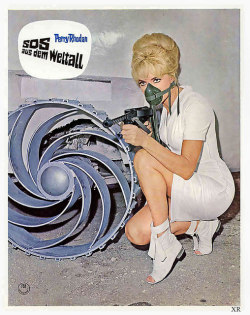 retrophilenet:… Nasty Nurses of Neptune! by x-ray delta one on Flickr. Perry Rhodan - SOS aus dem Weltall a.k.a. Mission Stardust (1967) lobbycard