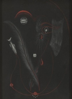 the-cinder-fields: André Breton, Valentine Hugo, Exquisite Corpse,1930s 