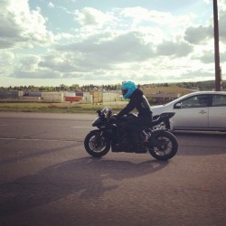 Spotted on deerfoot #geek #moterbike #awesome