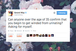 hbbits:  Some of my fave Gerard Way tweets (x) 