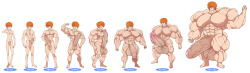 lostanemone:  Final chart update of my latest muscle growth drive with Jake!