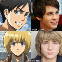 holy-motherfucking-christmas:  rivendell101:  ladymoonstache-deactivated20170:  If Attack on Titan was a live action movie…  Are we not going to talk about how perfect this cast is? Because it’s unbelievably perfect.   i think everyone just agrees