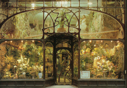  Flower-shop, Brussels, designed by Paul Hankar, 19th century. 