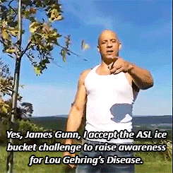 lolsomeone-actually:  brodinsons:  oldandnewfirm:  beckyybarnes:  Vin Diesel does the ALS Ice Bucket Challenge  #get on it putin  #jesus this is getting out of hand and it’s hilarious  FOR GROOT 