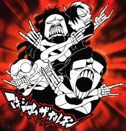 Wanted To Make Some Fan Art For One Of My Favorite Bands, Maximum The Hormone&Amp;Hellip;