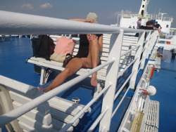 womenshouldgocommando:  Greek ferry nice