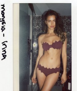 voristrip: TBT | Irina Shayk Poses in Swimsuits for Sports Illustrated 2013 Polaroids Joanna, fashiongonerogue.com Throwback Irina–Russian babe Irina Shayk is known for being sizzling hot, and these polaroids from her Sports Illustrated Swimsuit 2013